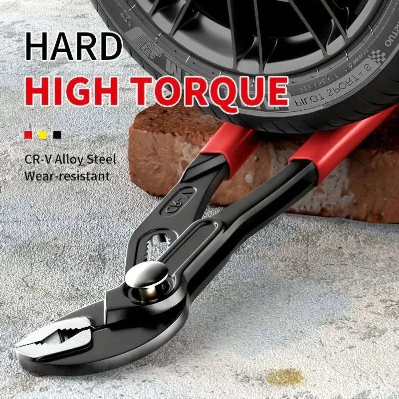 Adjustable Pump Pliers with Wide Jaw Grip for Plumbing & DIY-Eight inches