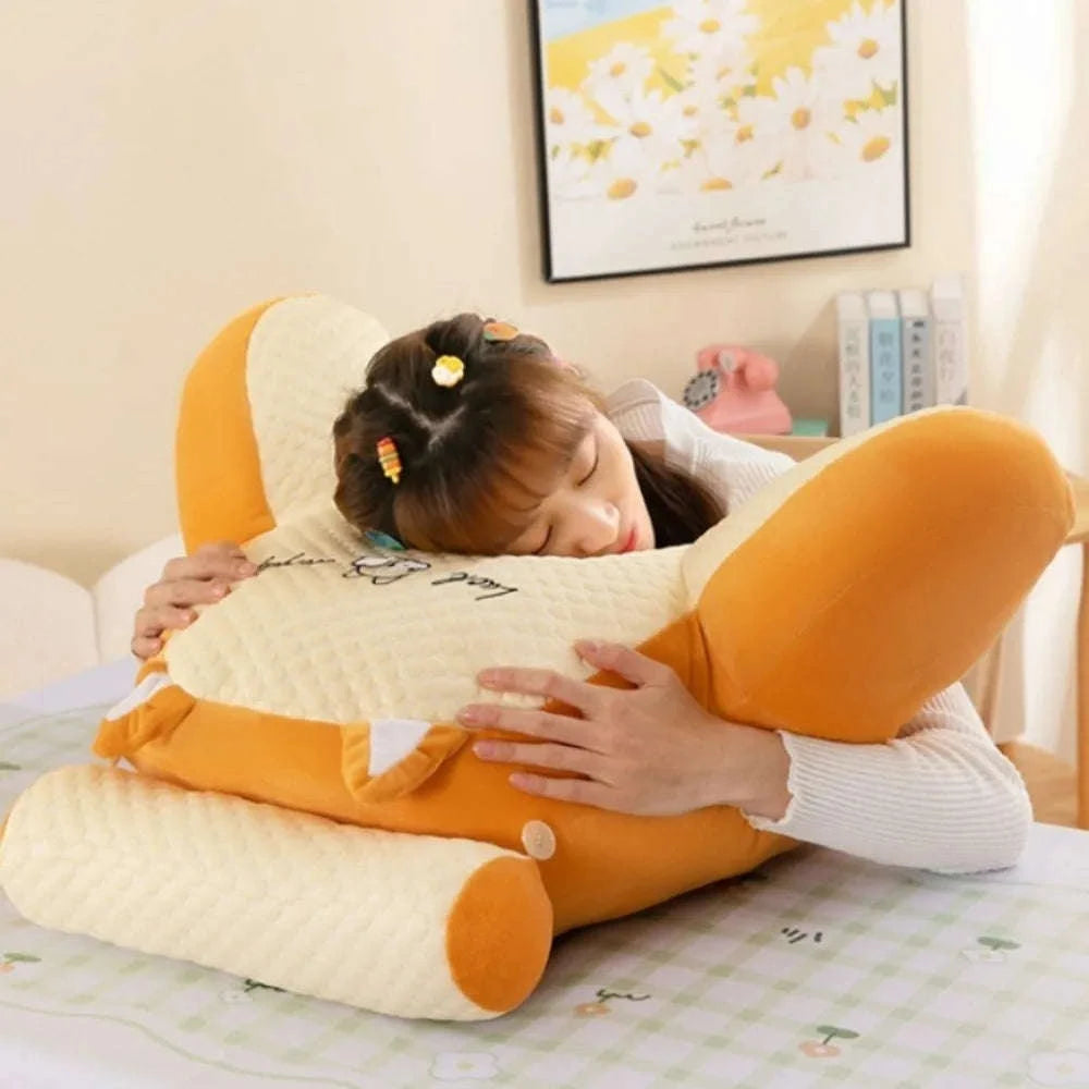 Adjustable Reading Pillow with Ergonomic Back Support-grey