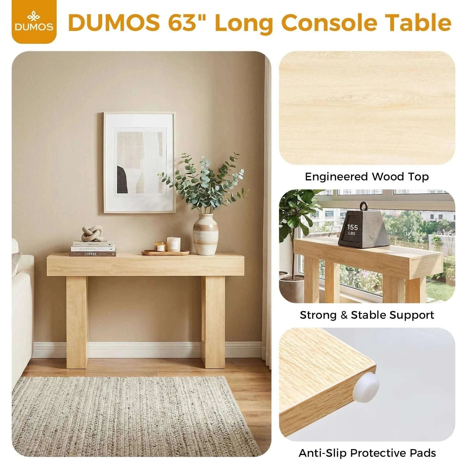 Adjustable Rolling Overbed Table with Lockable Casters and Wood Top-Brown / United States