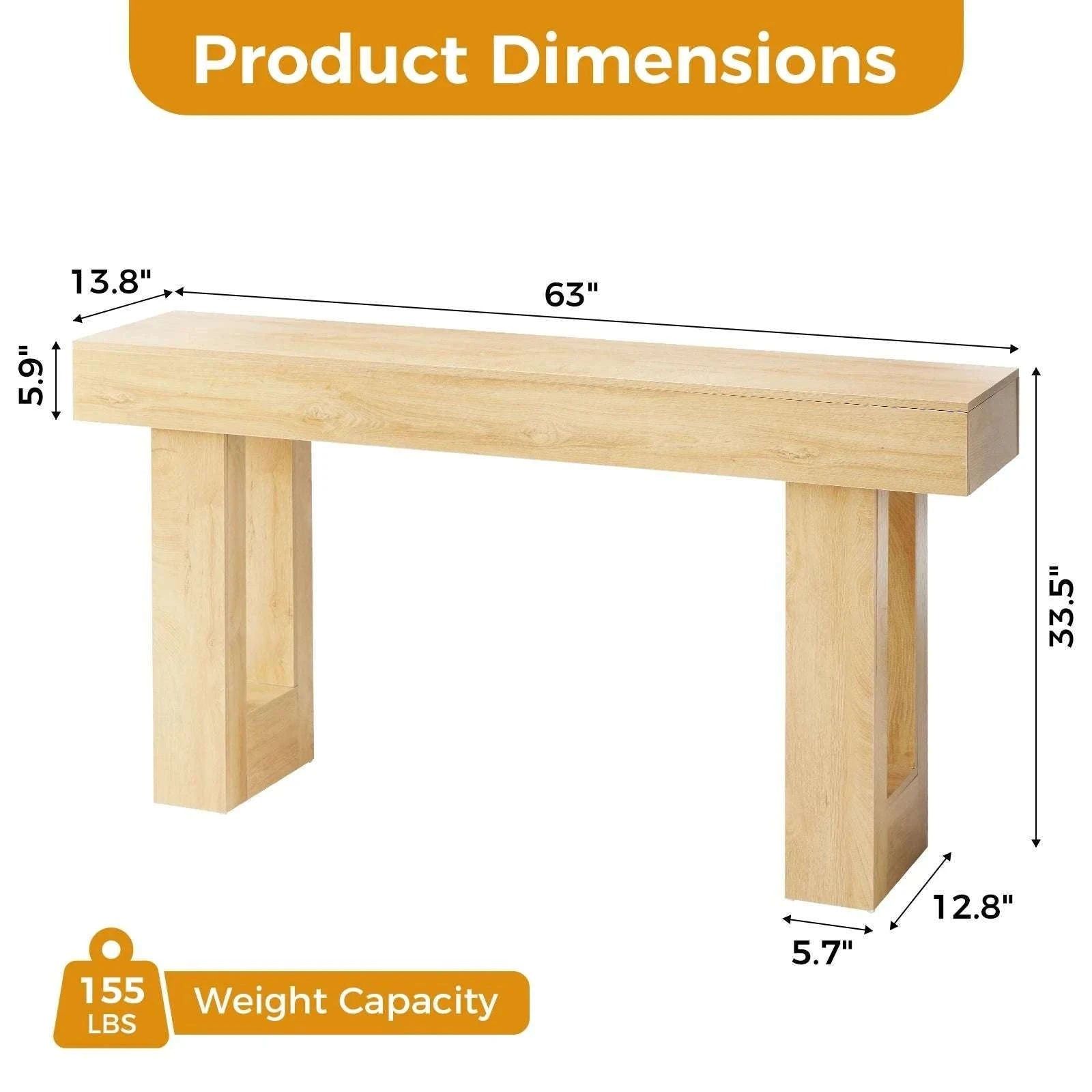 Adjustable Rolling Overbed Table with Lockable Casters and Wood Top-Brown / United States