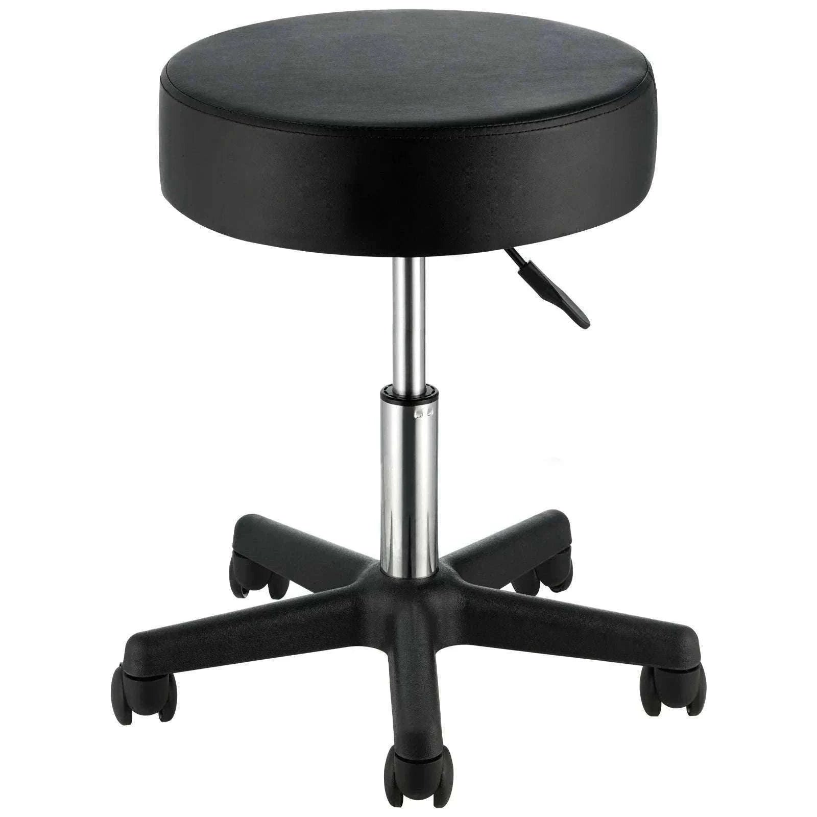 Adjustable Rolling Stool with Wheels 360° Swivel Salon Chair-United States