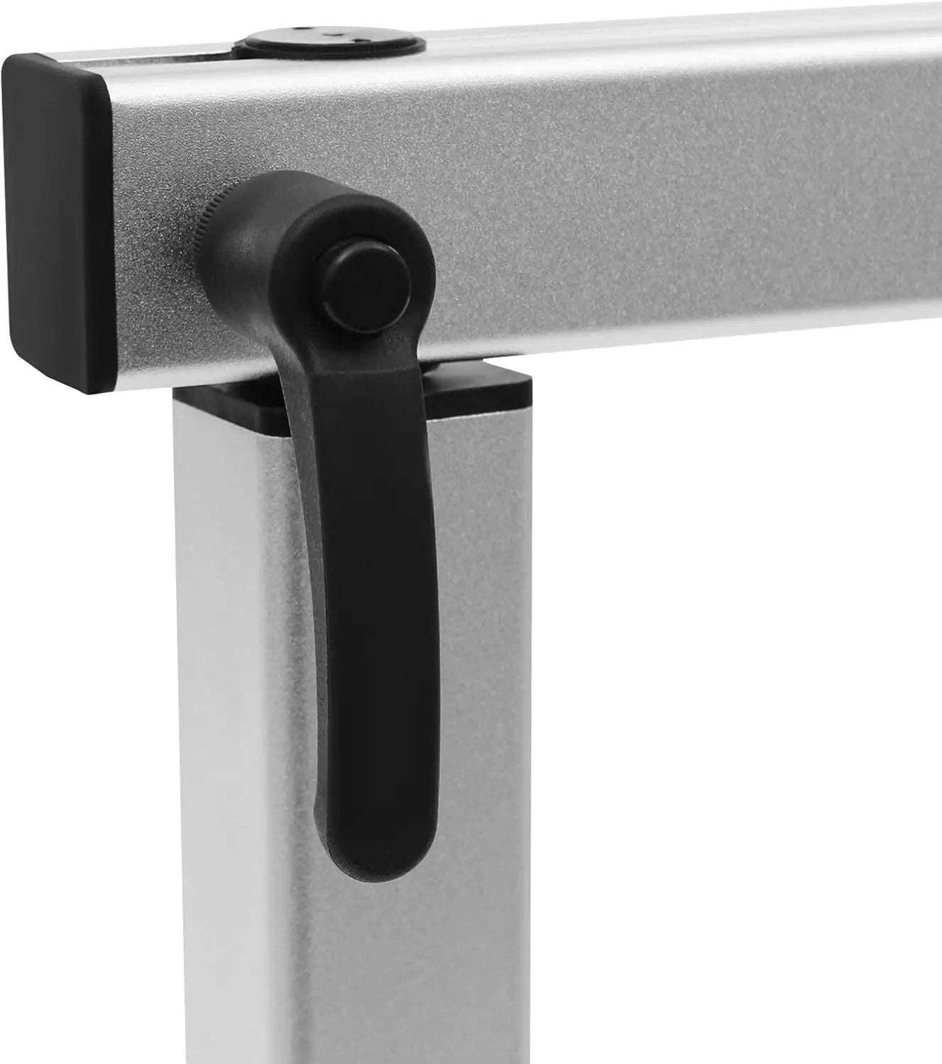 Adjustable RV Table Leg Stand with Wide Carrier Board-Silver / United States