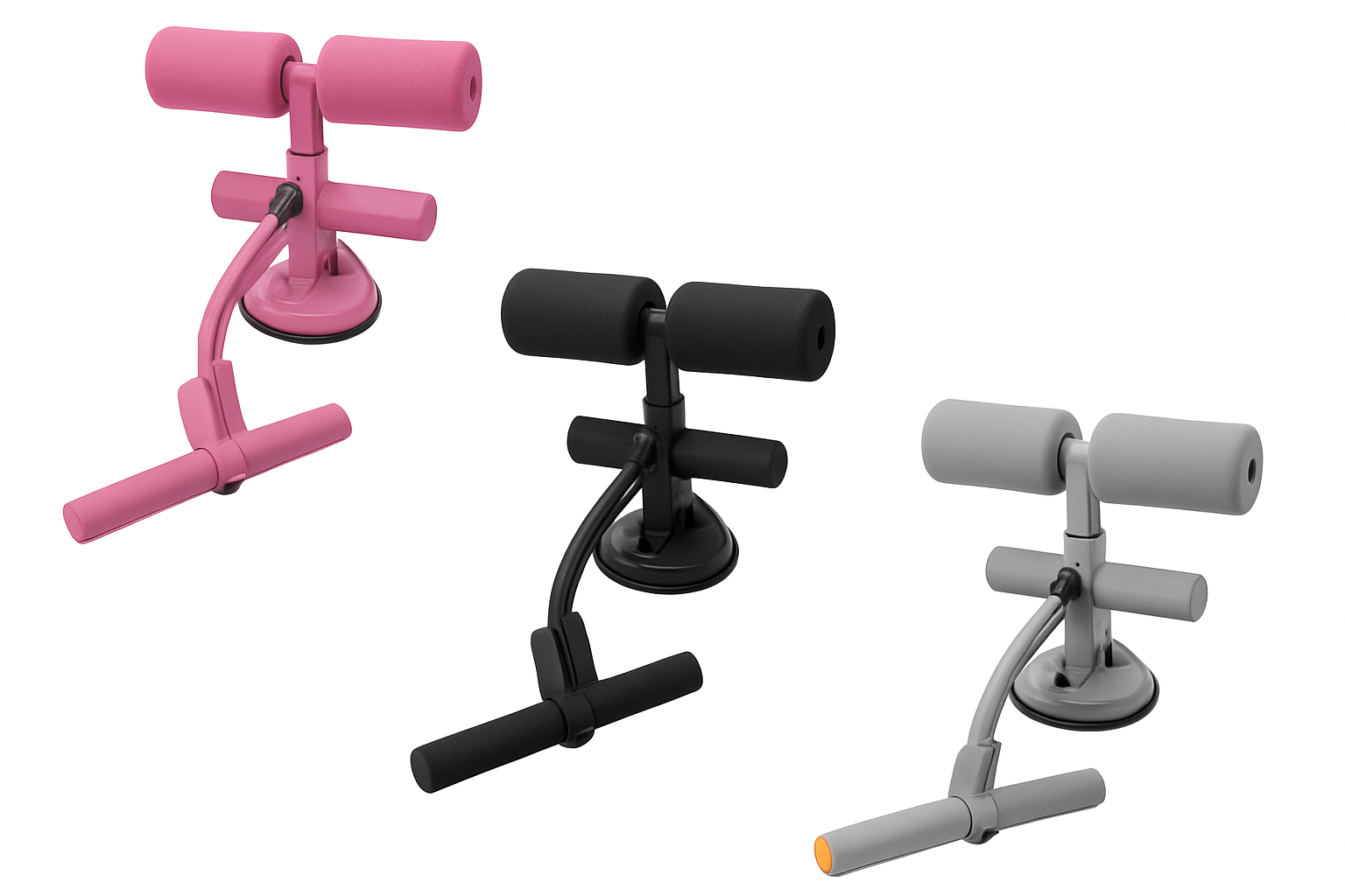 Barra Ajustável para Abdominais com Base de Ventosa para Exercícios em Casa