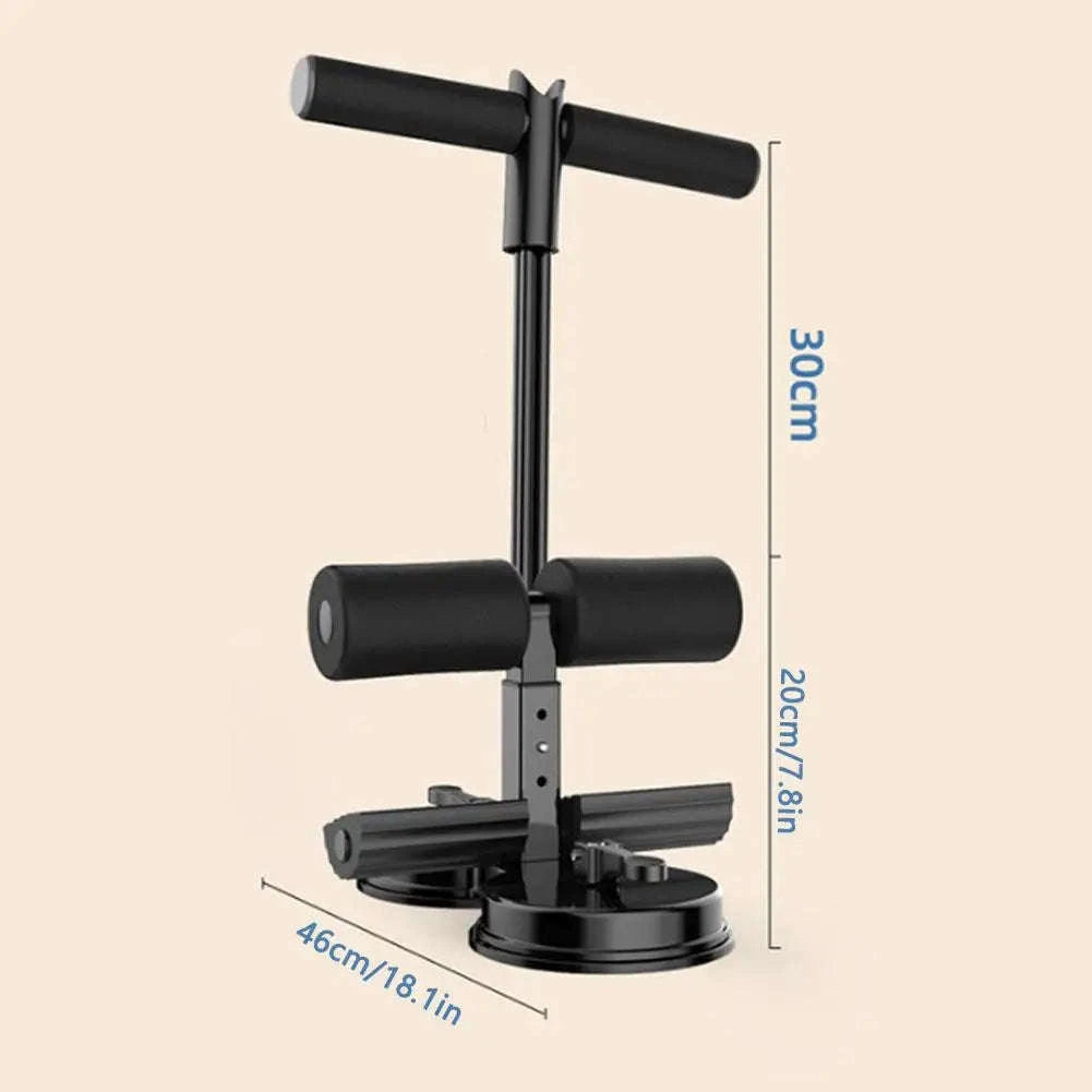 Adjustable Sit-Up Aid Bar with Suction Base for Home Ab Workouts-A
