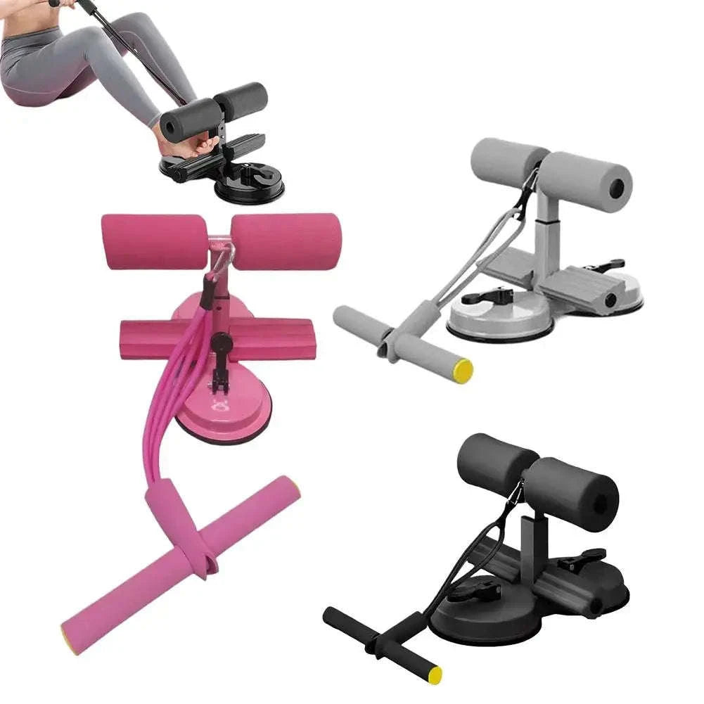 Adjustable Sit-Up Aid Bar with Suction Base for Home Ab Workouts-A