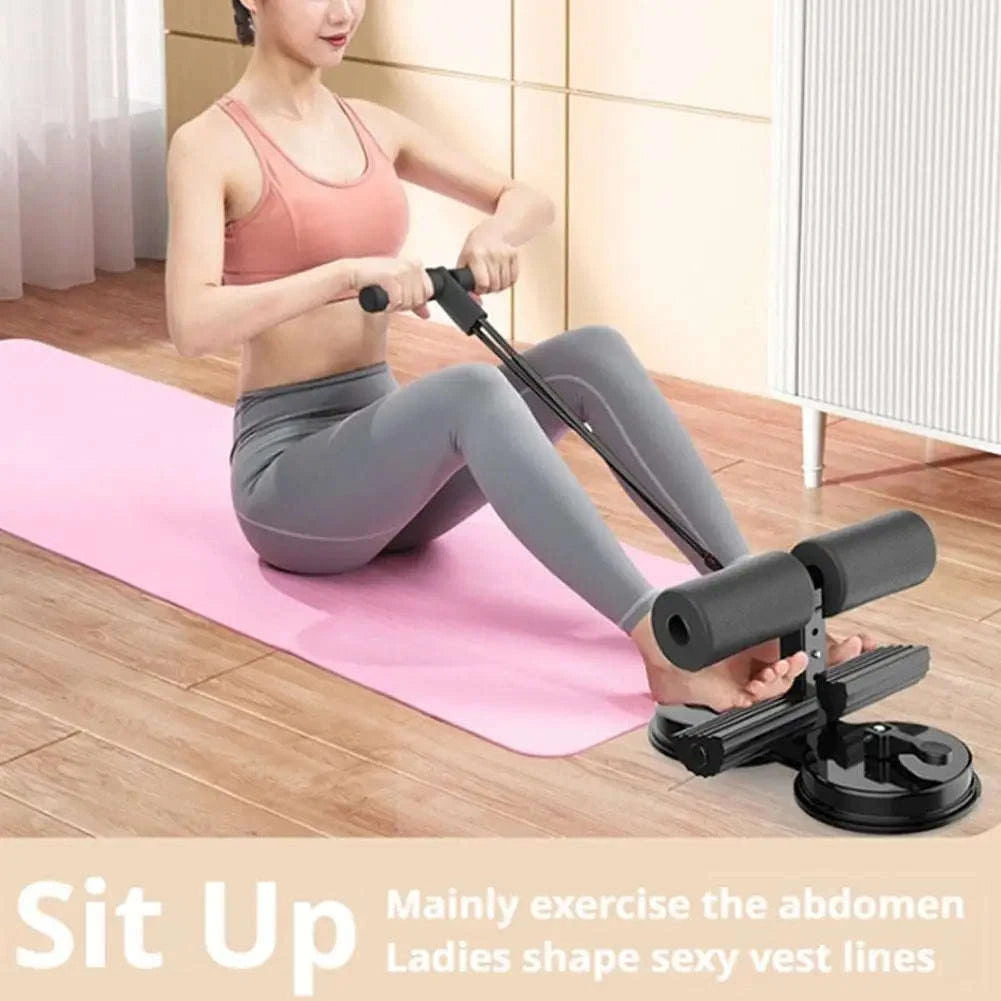 Adjustable Sit-Up Aid Bar with Suction Base for Home Ab Workouts-A