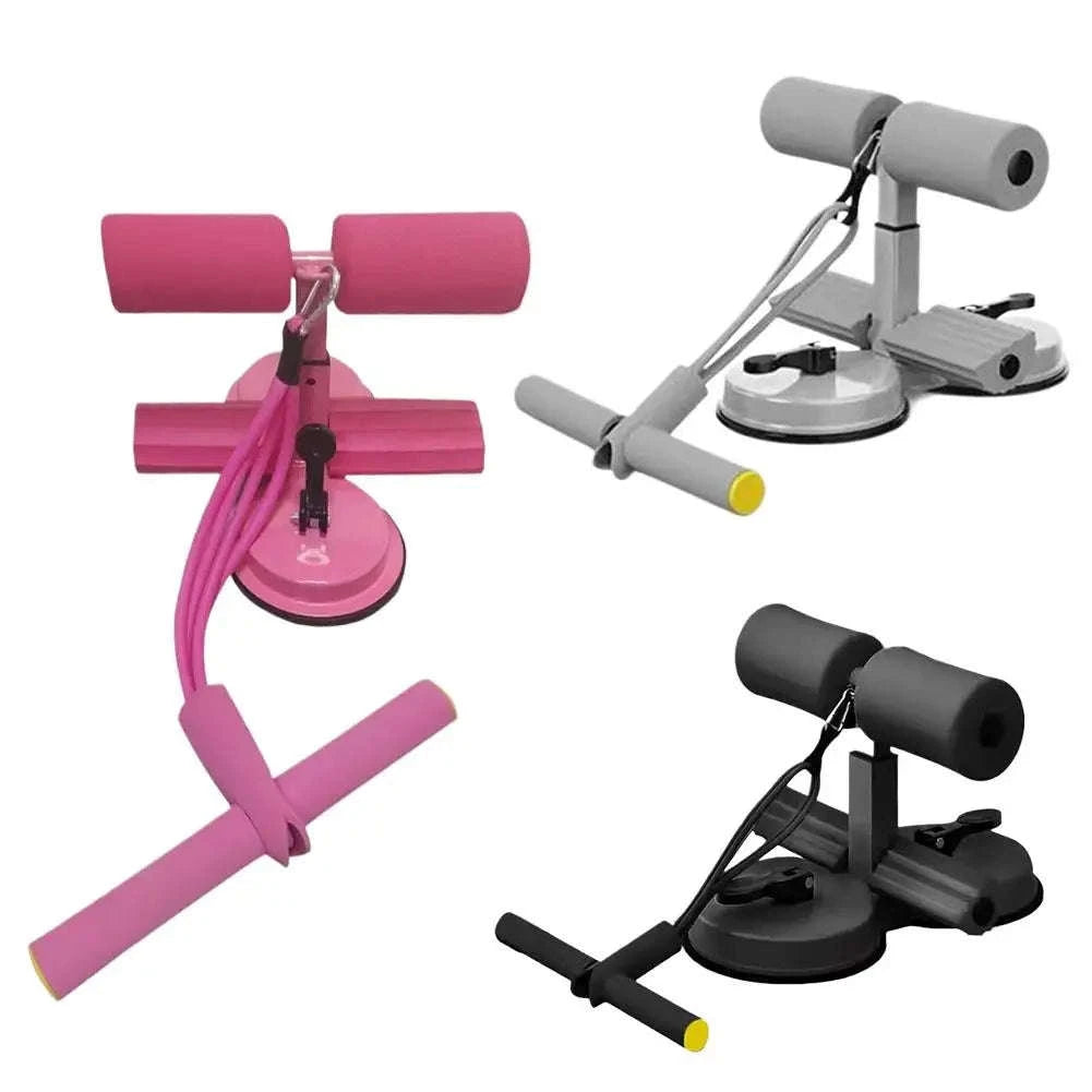 Adjustable Sit-Up Aid Bar with Suction Base for Home Ab Workouts-A