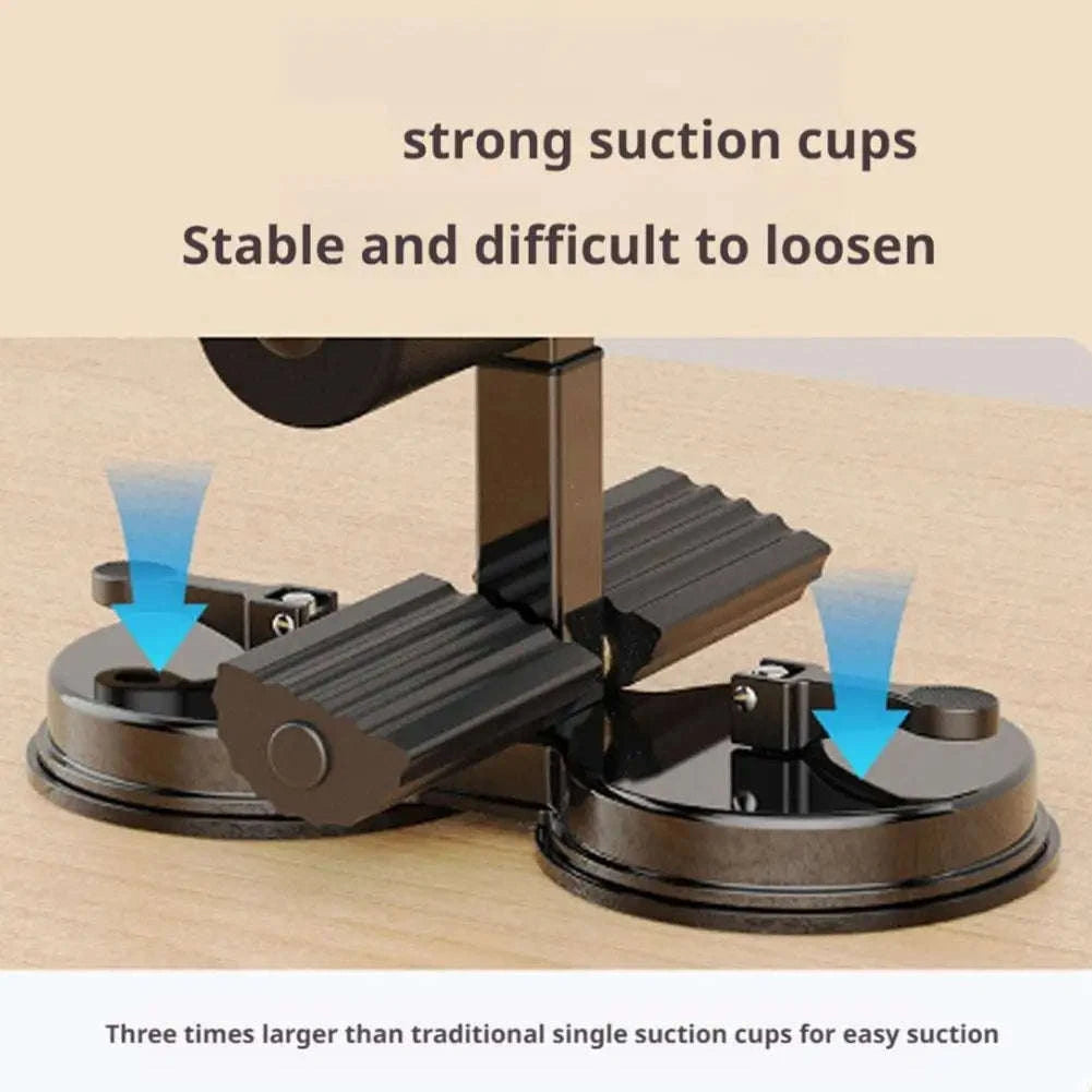 Adjustable Sit-Up Aid Bar with Suction Base for Home Ab Workouts-A