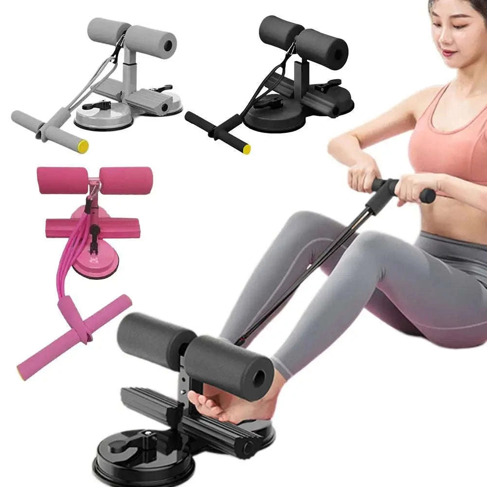 Adjustable Sit-Up Aid Bar with Suction Base for Home Ab Workouts-A