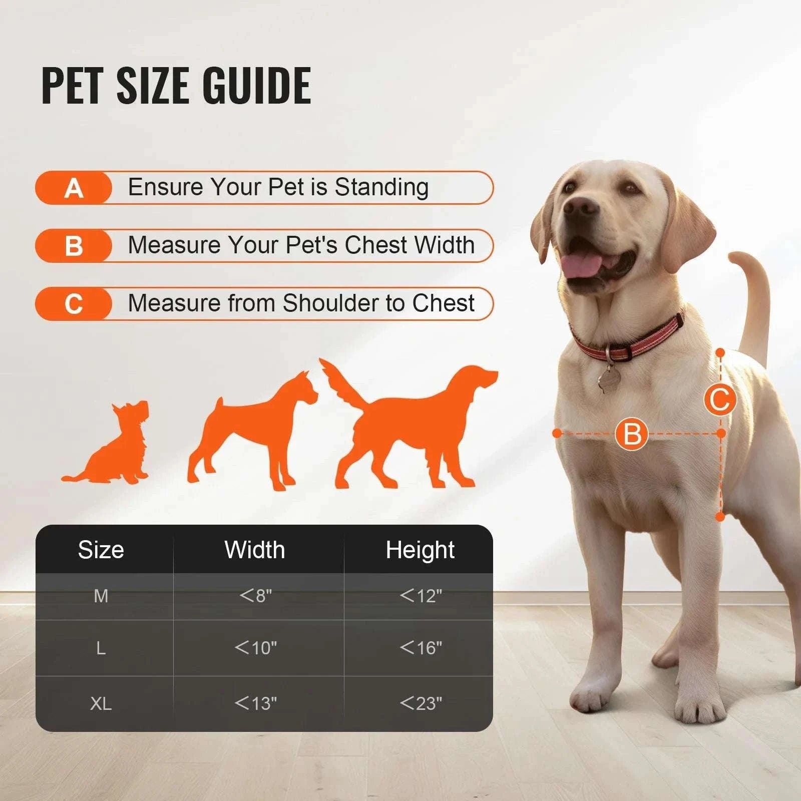 Adjustable Sliding Glass Dog Door with Lock & Tempered Glass Panel-M Size / france
