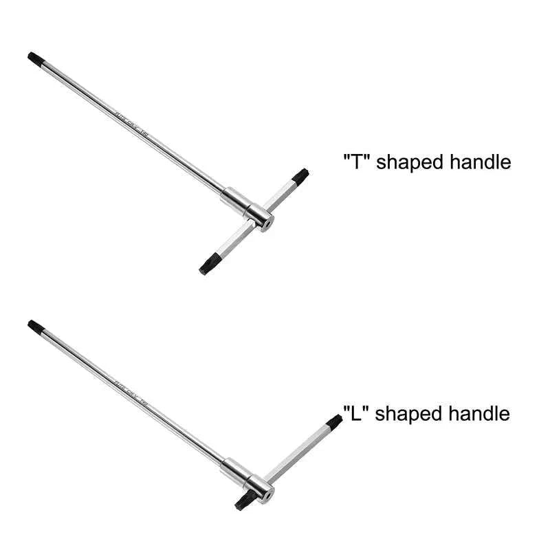 Adjustable Sliding T-Handle Torx Wrench Set T8–T40 for Fast Repairs-T8
