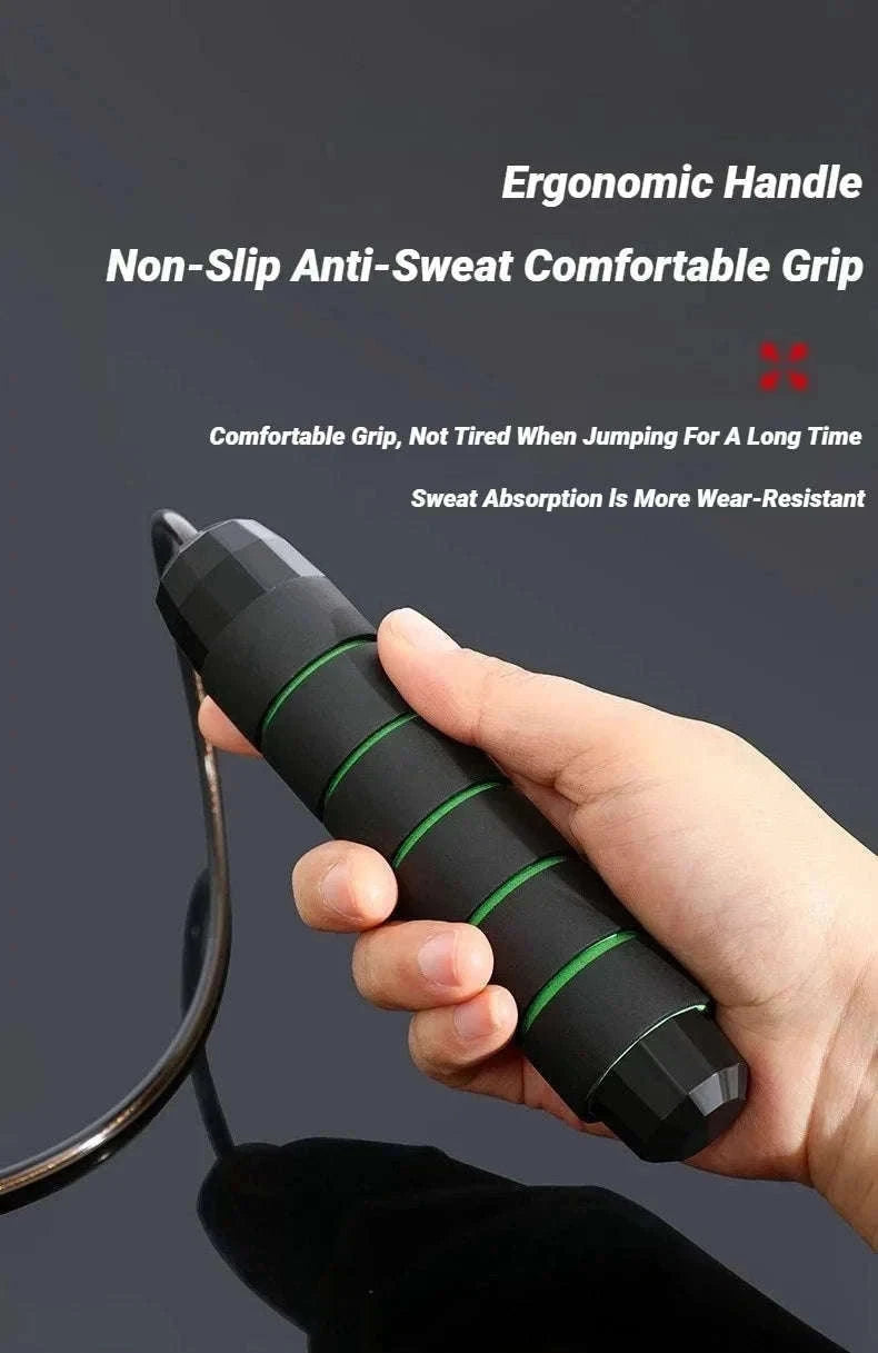 Adjustable Steel Wire Jump Rope for Cardio Training-Blue