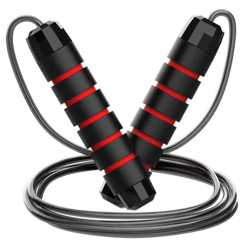 Adjustable Steel Wire Jump Rope for Cardio Training-Blue