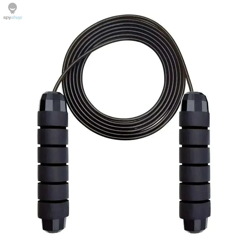 Adjustable Tangle‑Free Jump Rope – Speed Wire Design with Foam Handles for Home Fitness-red