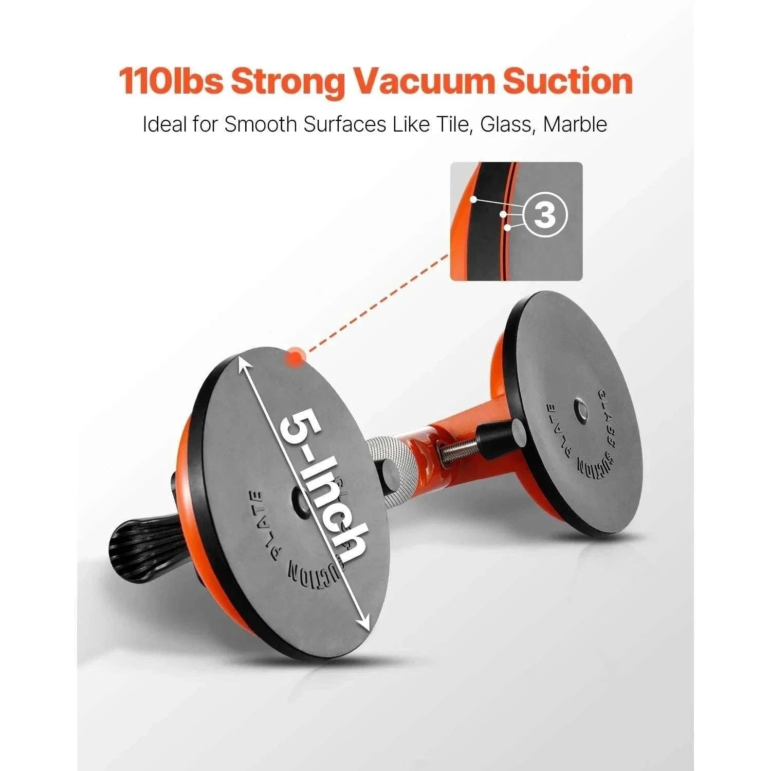 Adjustable Tile Seam Setter 2-Pack with 5in Suction Cups-2 Packs / france