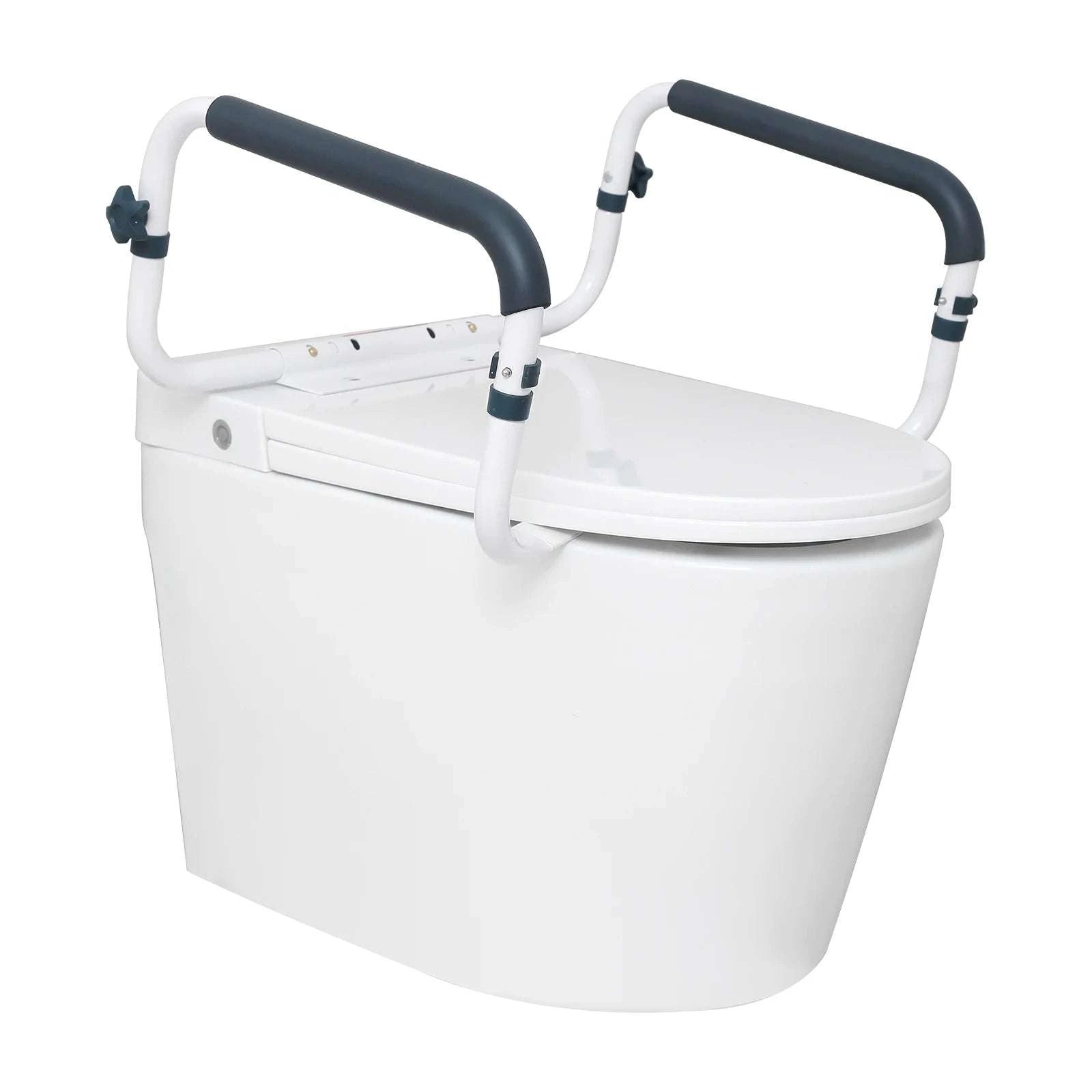 Adjustable Toilet Safety Rail 300 lb Capacity Steel Grab Bars-300lbs / United States