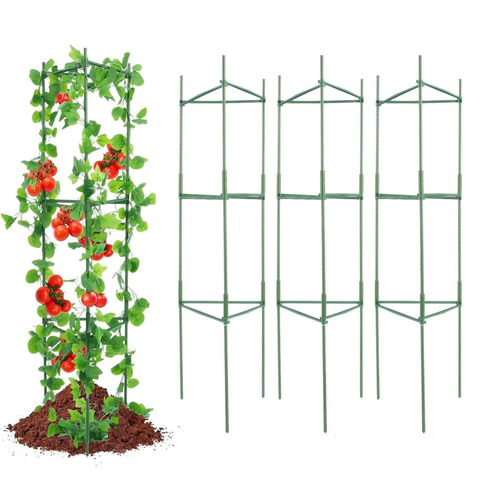 Adjustable Tomato Cage Plant Support Trellis Set-63inch / United States