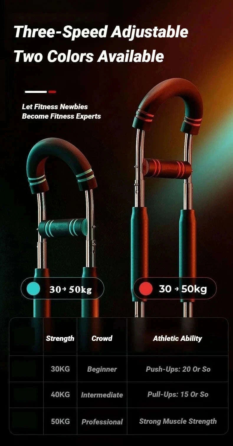 Adjustable U-Shaped Arm Exerciser with Foam Handles-Blue / China Mainland