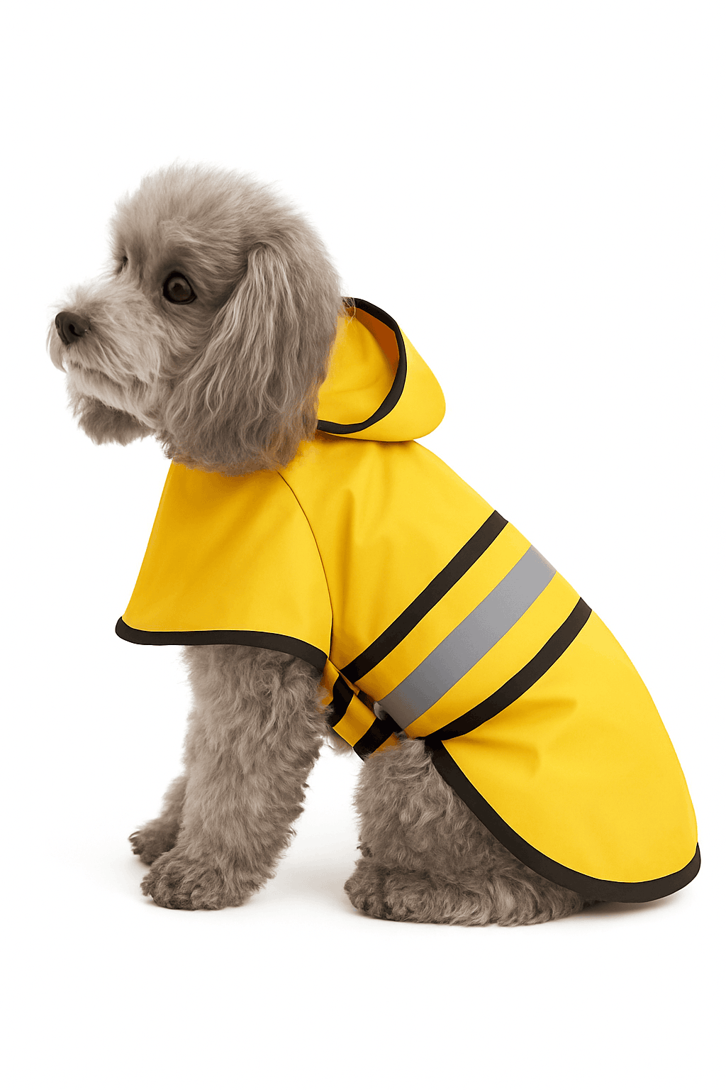 Adjustable Waterproof Dog Raincoat for Dry, Comfortable Walks-L / Yellow