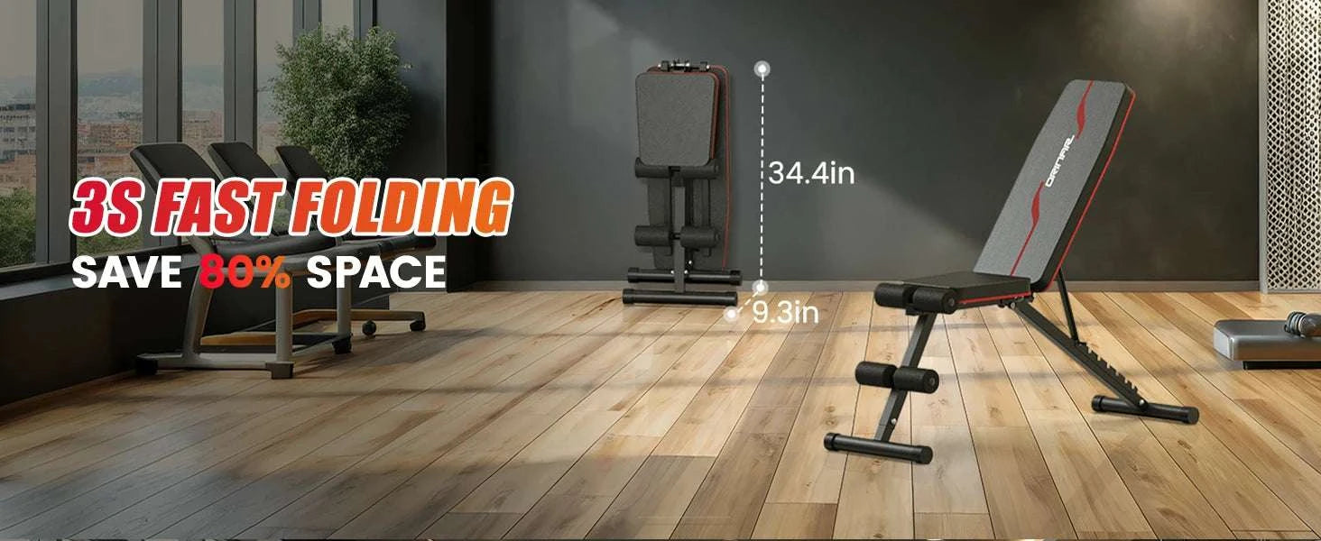 Adjustable Weight Bench for Full Body Home Gym Training-United States