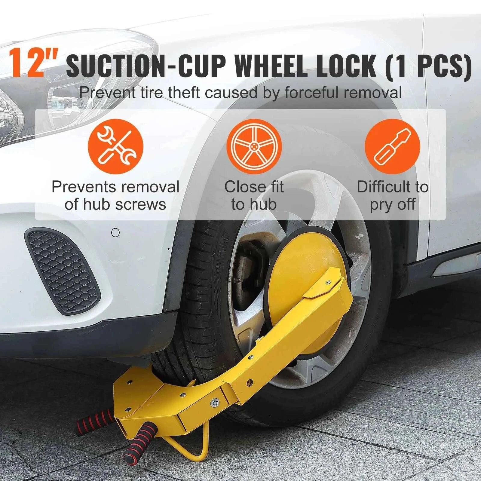 Adjustable Wheel Lock Clamp for Trailers and Cars-1 pc / United States
