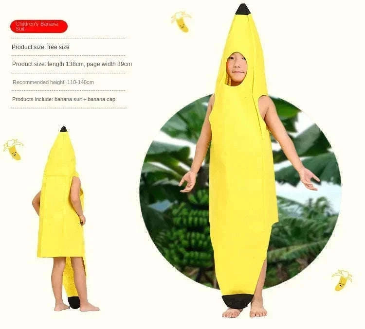 Adult Banana Costume for Parties and Cosplay-10PCS / Adult