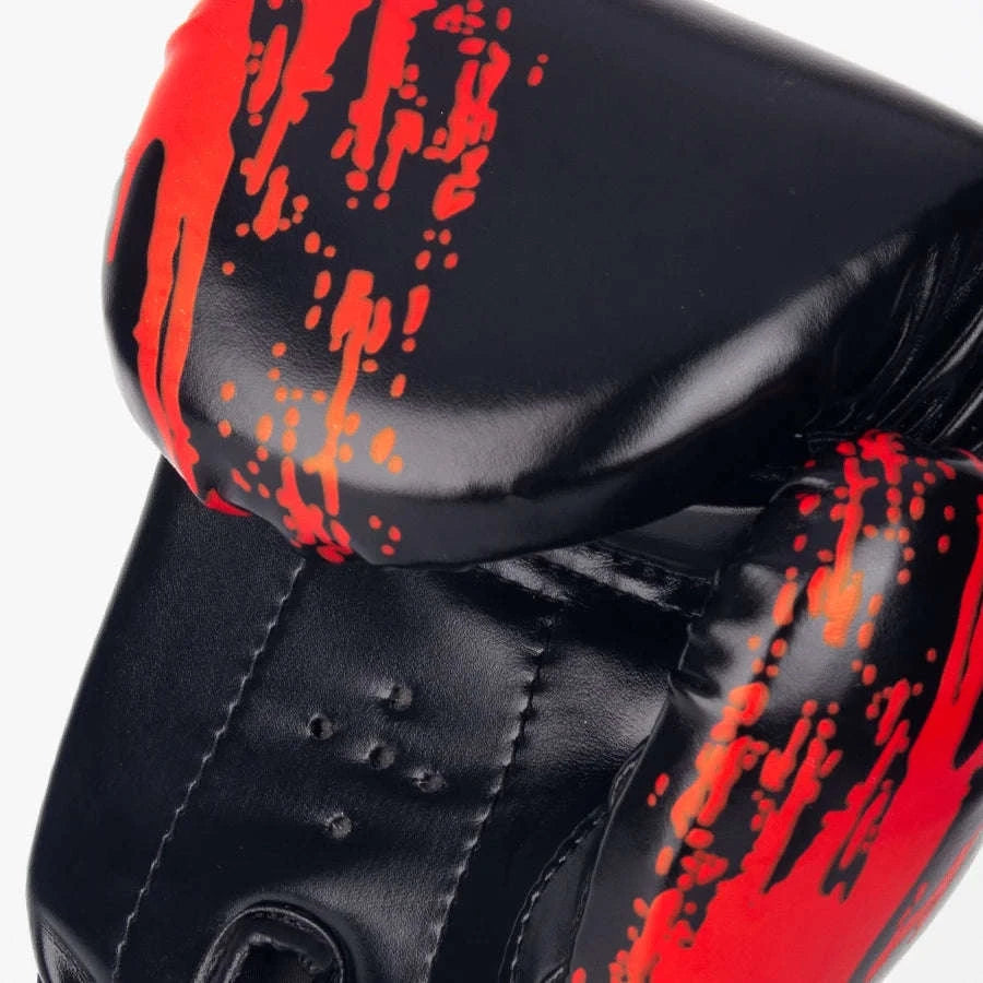 Adult Boxing Gloves 10oz PU Leather Training Mitts-Blue / 10oz