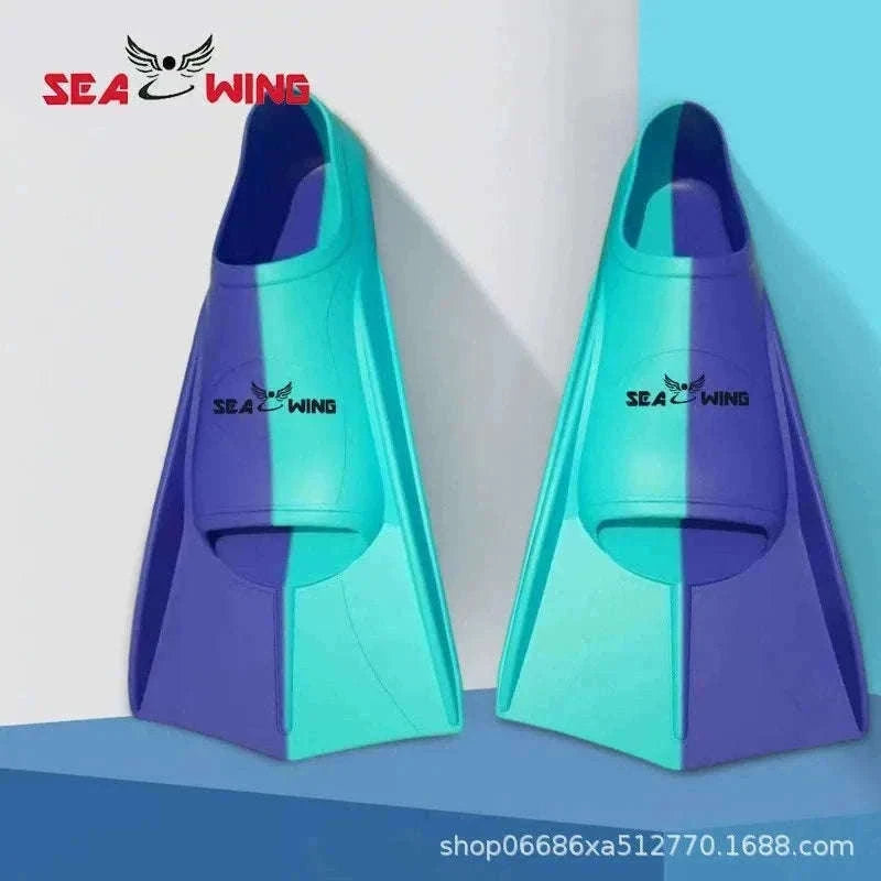 Adult Silicone Swim Training Fins Non-Slip Diving Frog Shoes-15 / XS
