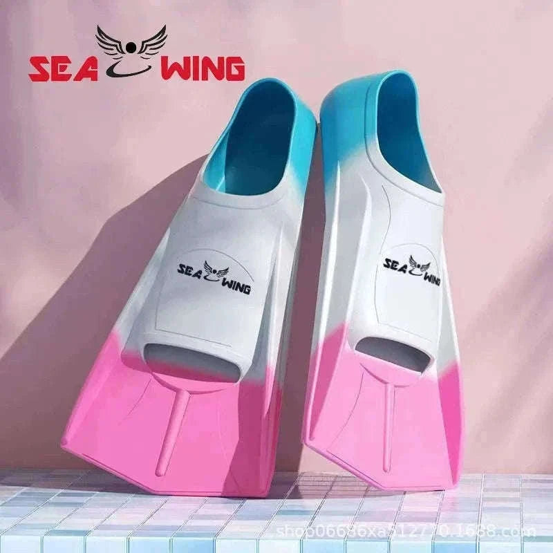 Adult Silicone Swim Training Fins Non-Slip Diving Frog Shoes-15 / XS
