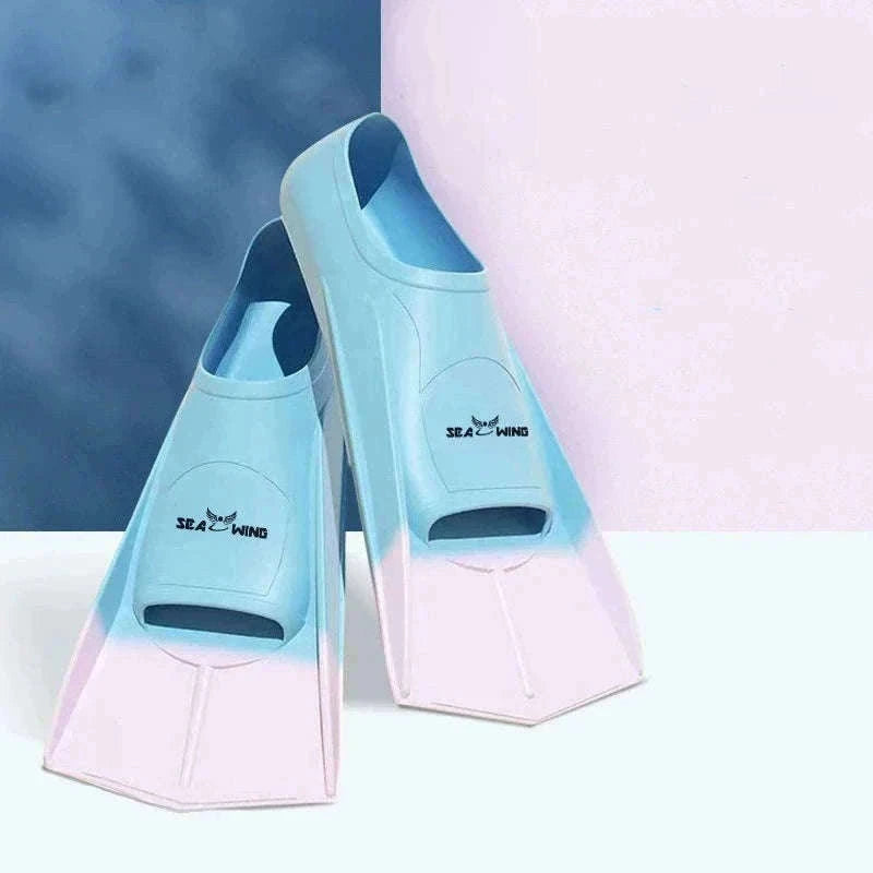 Adult Silicone Swim Training Fins Non-Slip Diving Frog Shoes-15 / XS