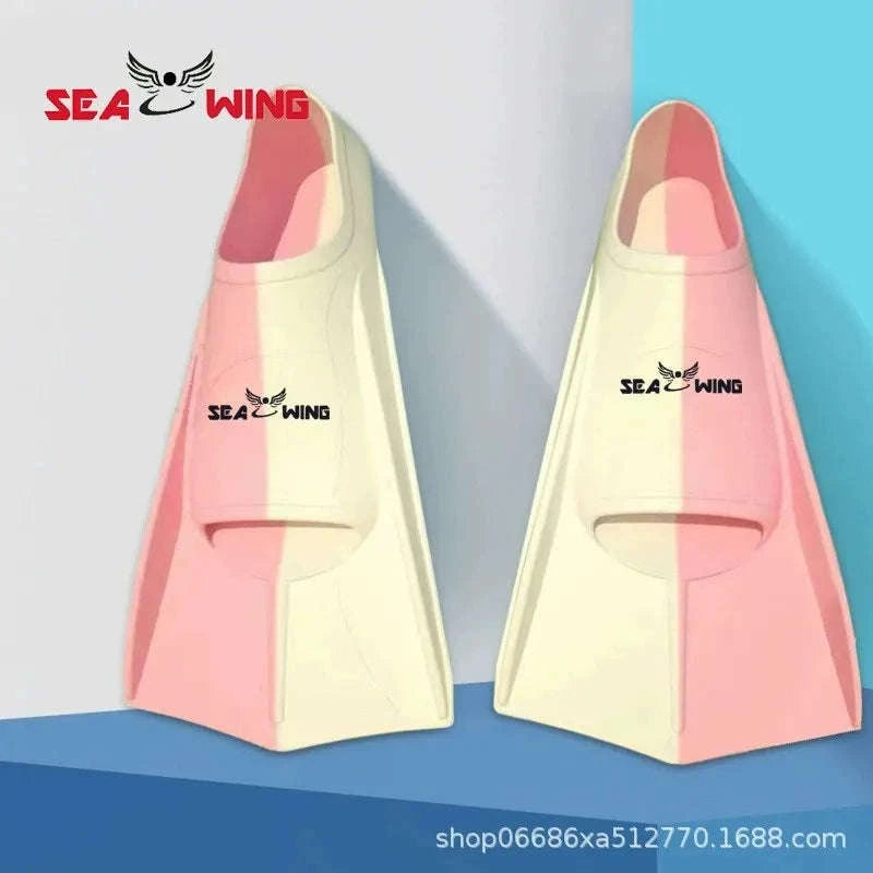 Adult Silicone Swim Training Fins Non-Slip Diving Frog Shoes-15 / XS