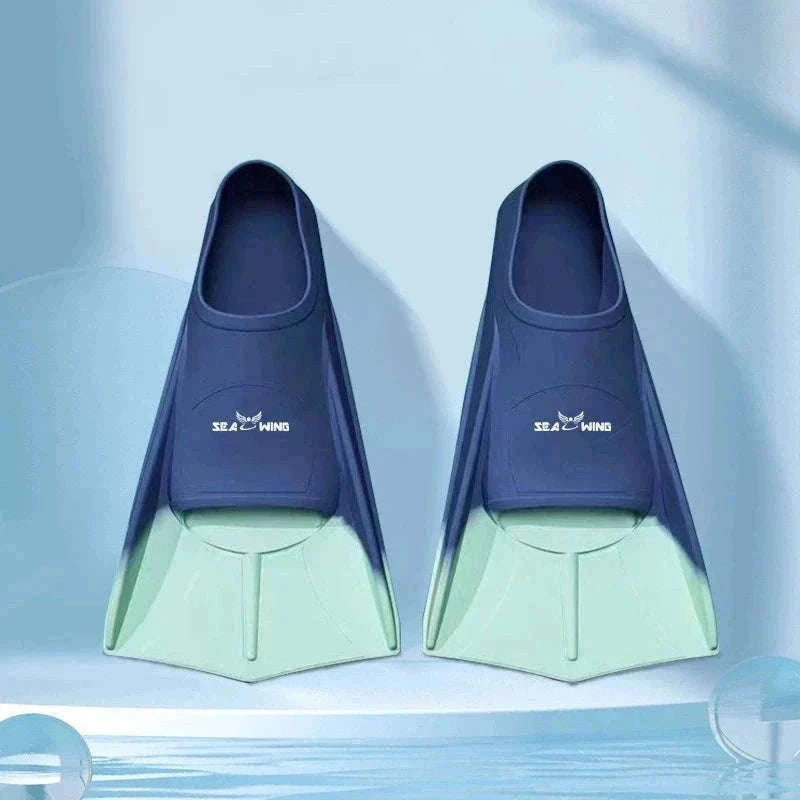 Adult Silicone Swim Training Fins Non-Slip Diving Frog Shoes-15 / XS
