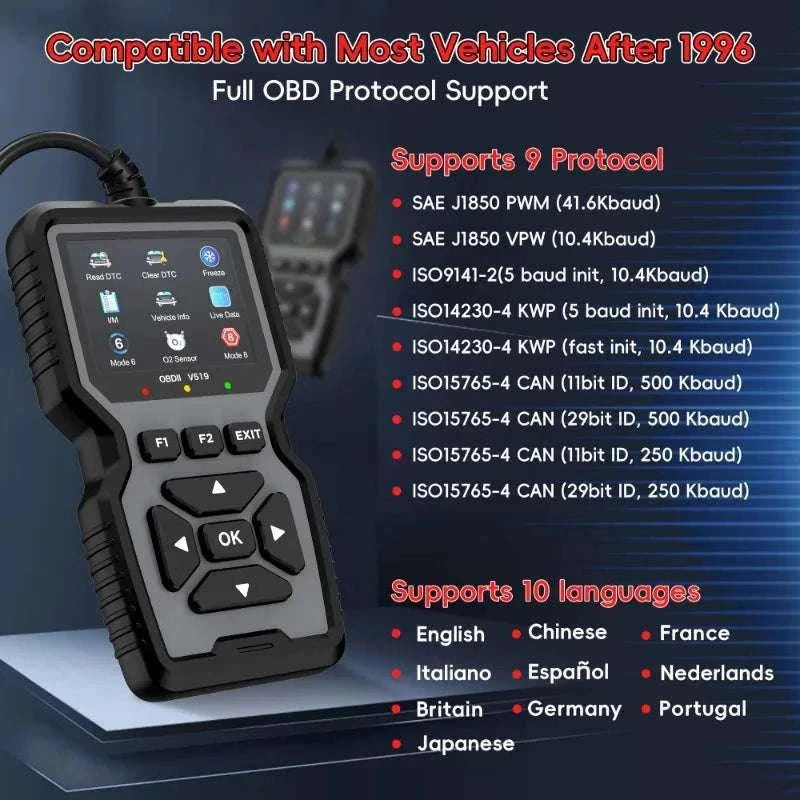 Advanced OBD2 Scanning Diagnostic Tool-orange