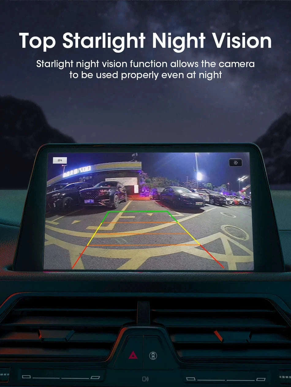 AHD 1080P CVBS Car Rear View Camera 170° Night Vision IP68 Waterproof-D-AHD 720P-White