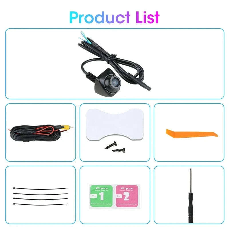 AHD 1080P CVBS Car Rear View Camera 170° Night Vision IP68 Waterproof-D-AHD 720P-White