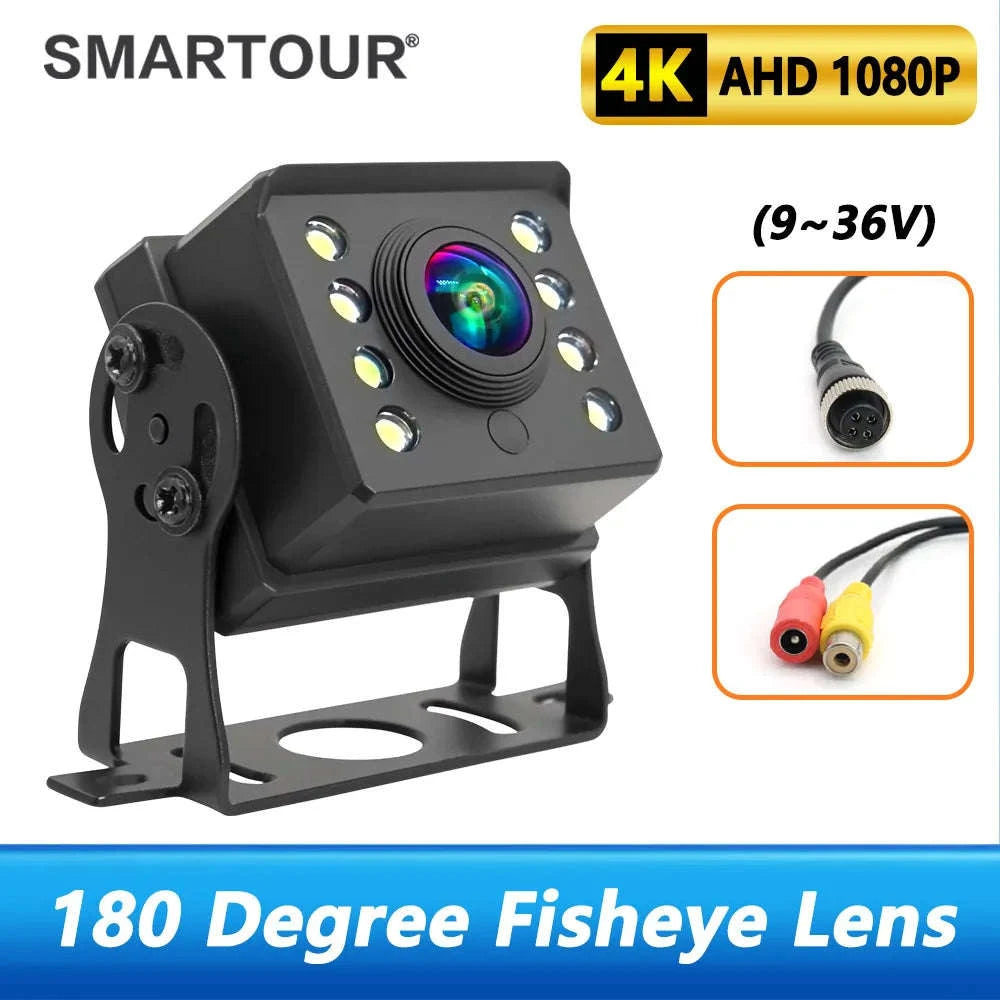 AHD 1080P Truck Rear View Camera with 8 LED Night Vision Waterproof-GRAY