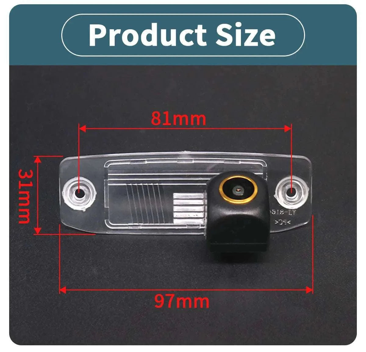 AHD Reverse Camera with Dynamic Trajectory for Kia Models-CVBS-AHD / 12 V