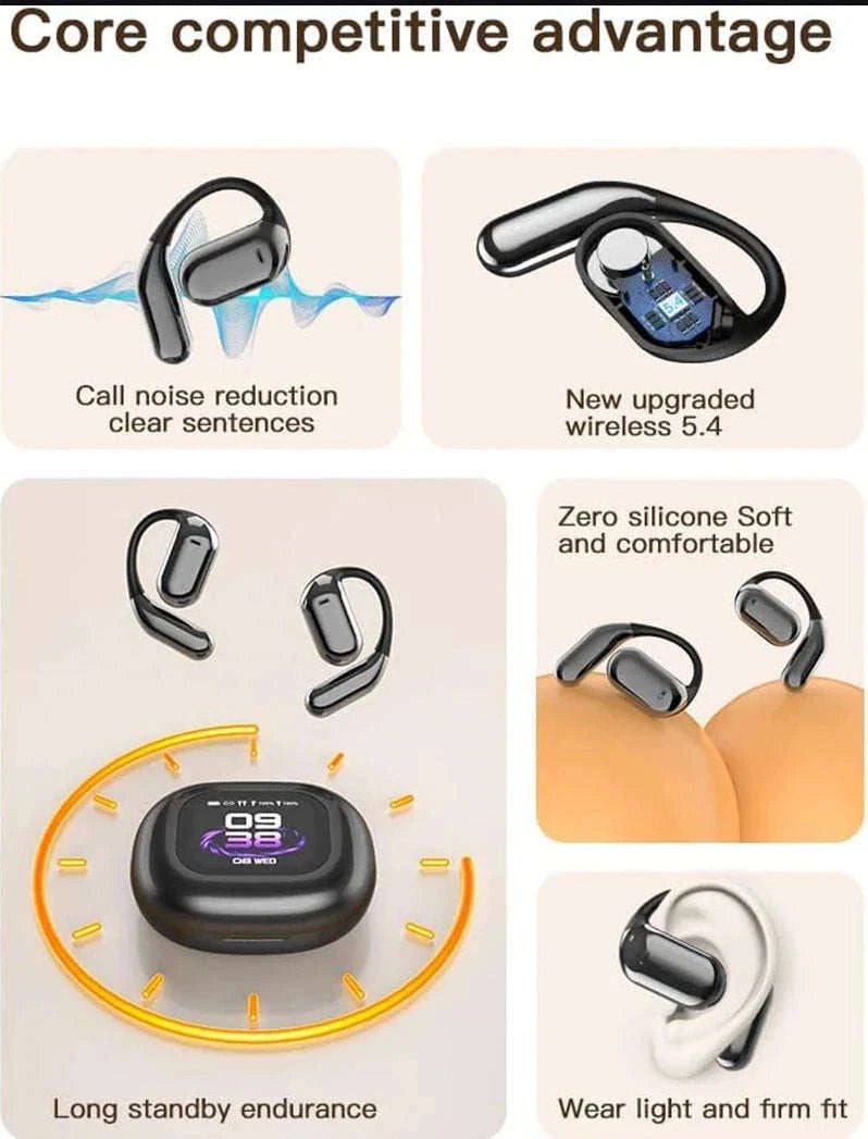 AI Language Translation Earbuds for Real-Time Conversations-Blue
