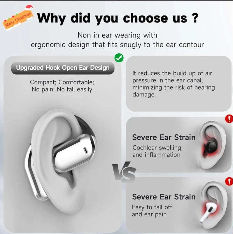 AI Language Translation Earbuds for Real-Time Conversations-Blue