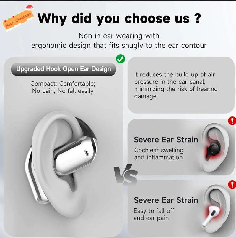 AI Language Translation Earbuds With Real-Time Wireless Communication-Blue