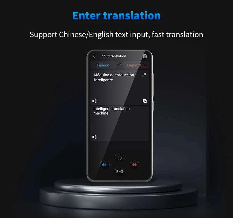 AI Language Translator Device with Real-Time Voice & Photo Translation-Gray / China Mainland