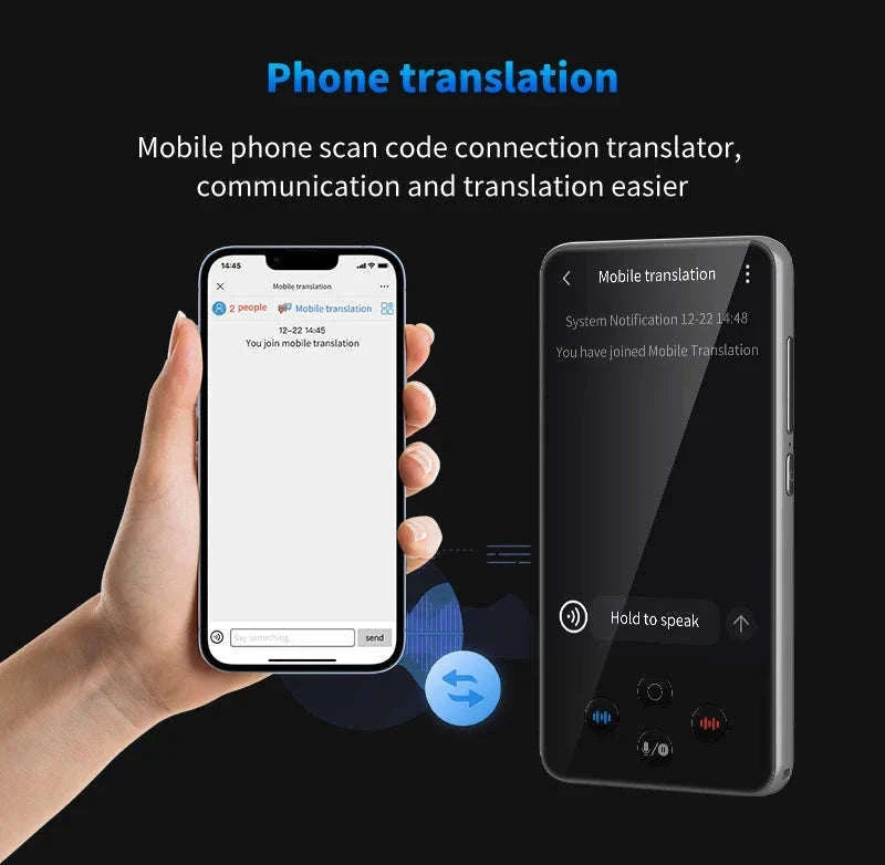 AI Language Translator Device with Real-Time Voice & Photo Translation-Gray / China Mainland