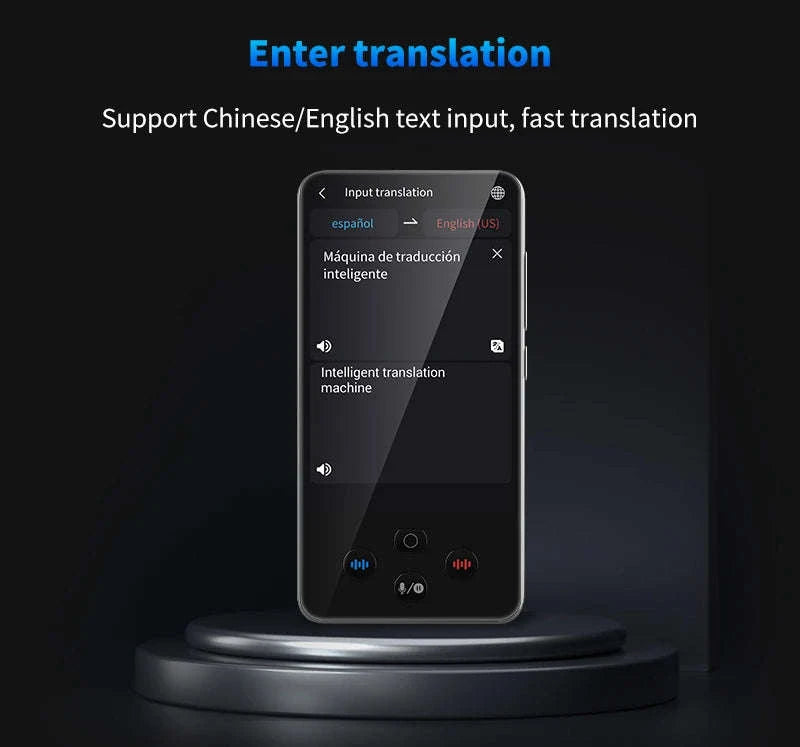 AI Language Translator Device with Real-Time Voice & Photo Translation-Gray / China Mainland