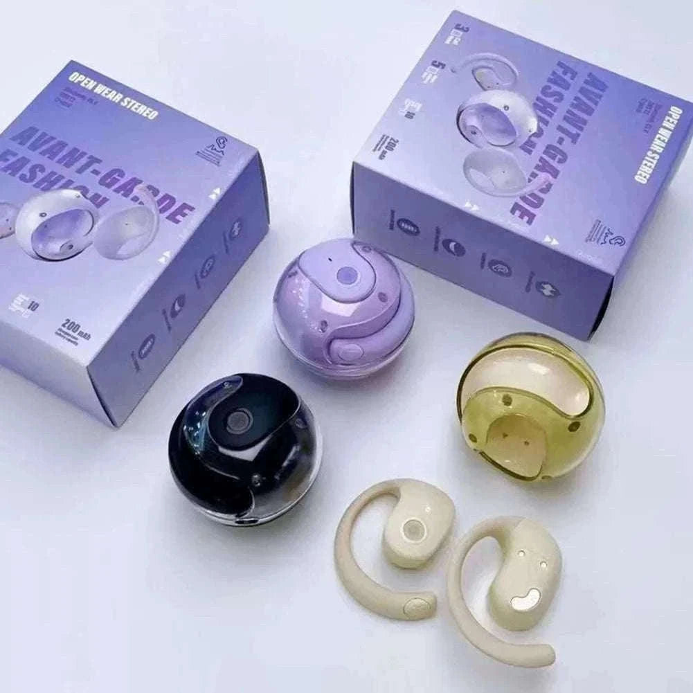 AI Real-Time Language Translation Earphones for Clear Communication-Purple