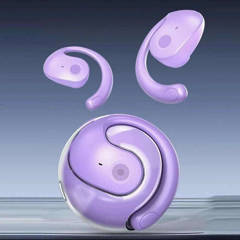 AI Real-Time Language Translation Earphones for Clear Communication-Purple