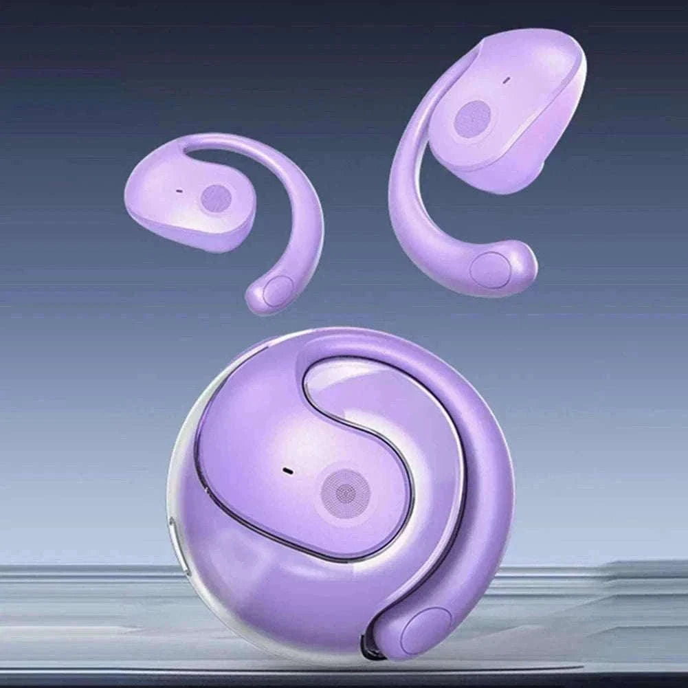 AI Real-Time Language Translation Earphones for Clear Communication-Purple