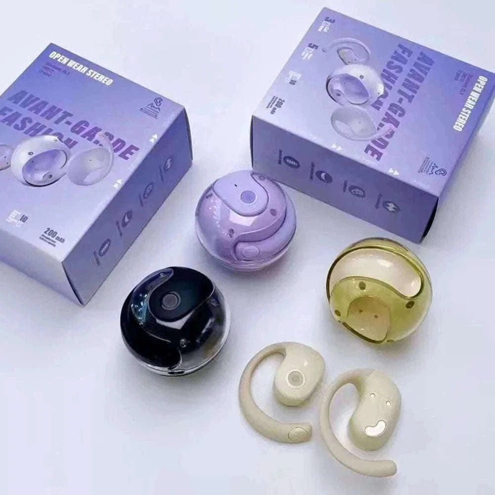 AI Real-Time Language Translation Earphones for Clear Communication-Purple