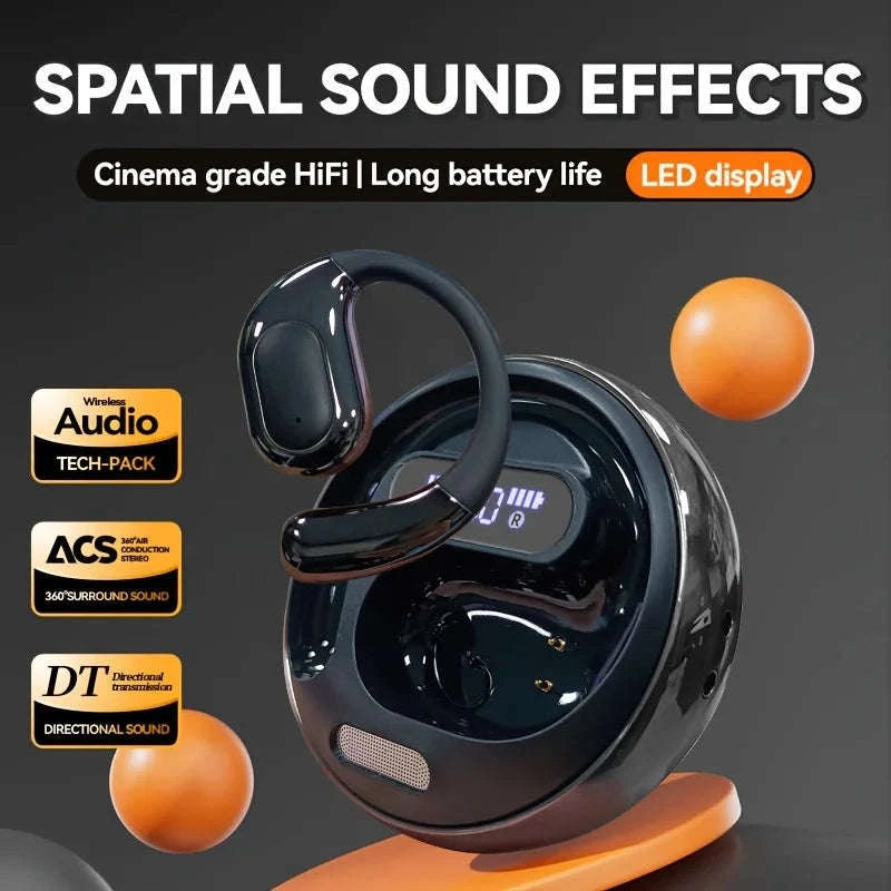 AI Real-Time Translation Earbuds with 100+ Languages & LED Display-White Silver / United States