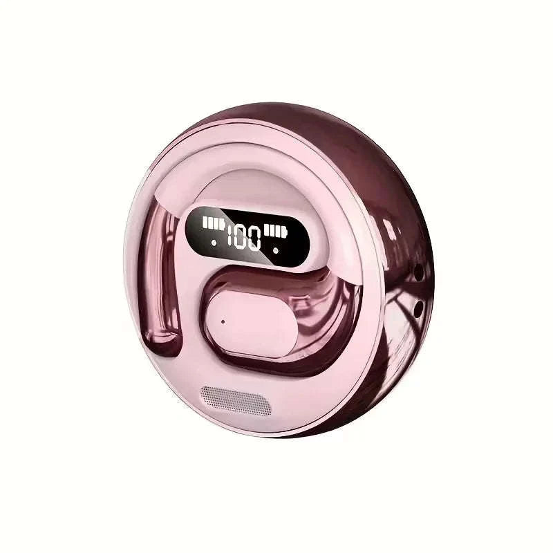 AI Real-Time Translation Earbuds with 100+ Languages & LED Display-White Silver / United States