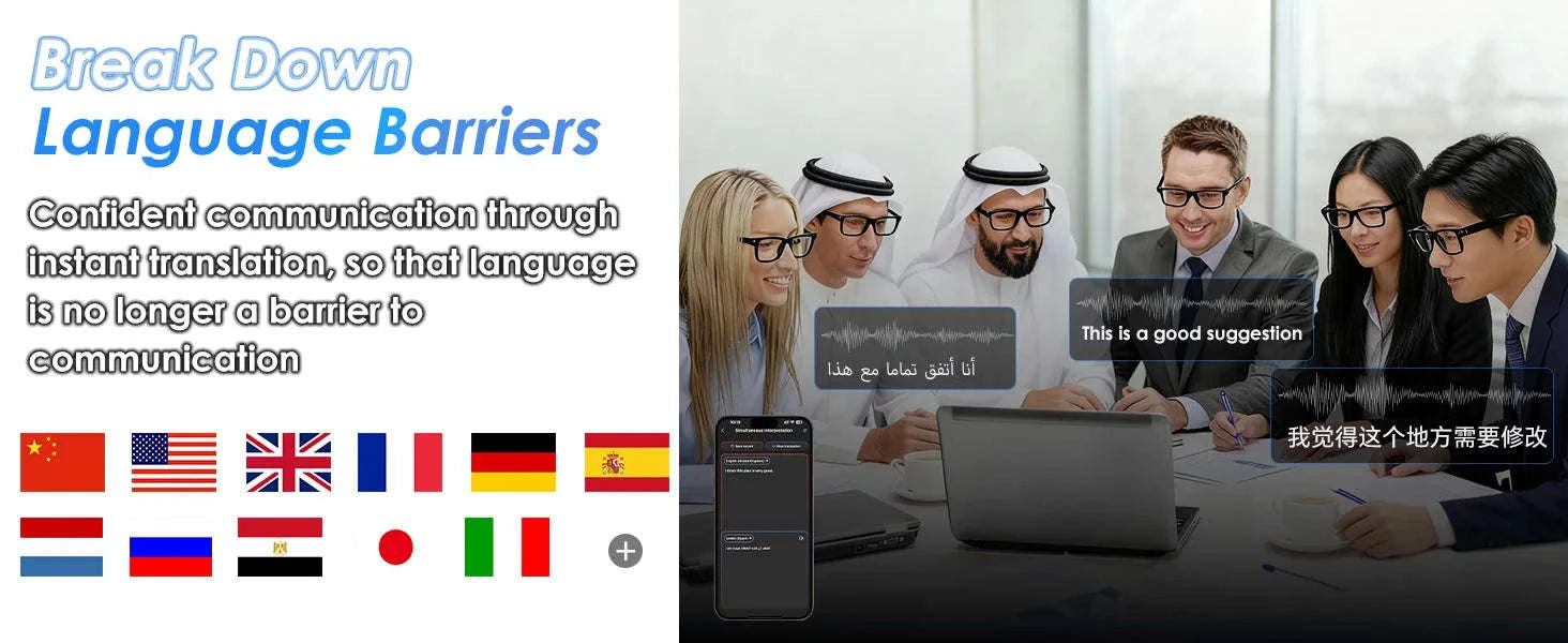 AI Smart Glasses with 8MP Camera, Translator & Open-Ear Audio-Black / United States
